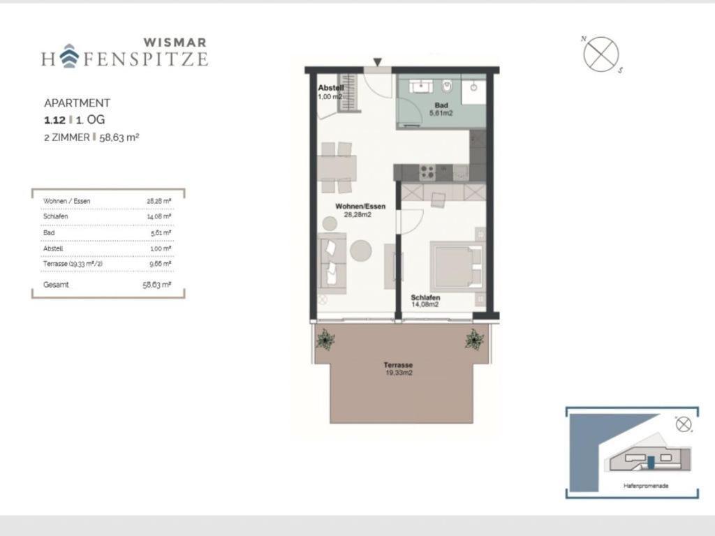 Hafenspitze App 12 Apartman Wißmar Kültér fotó